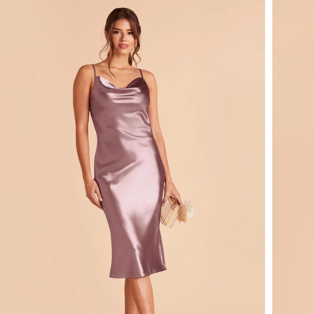 Birdy Grey Satin Midi Dress